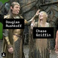 douglas rushkoff, chase griffin, and douglas rushkoff